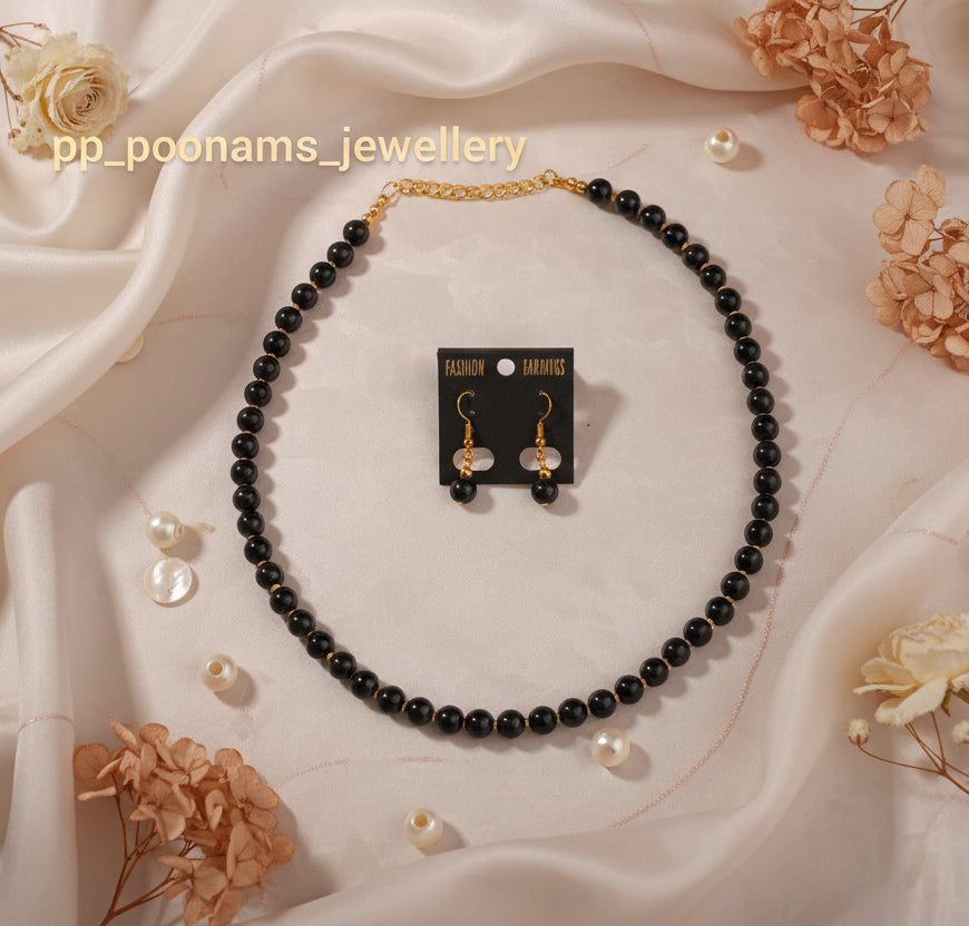 Single line Beads Necklace Set