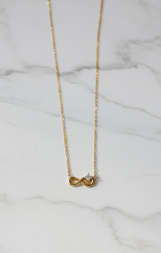 Anti-Tarnish Infinity Pendant Necklace