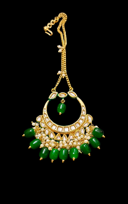 Exclusive Meenakari Kundan Maangtikka
