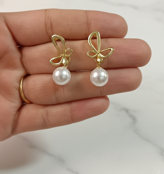 Anti-Tarnish Pearl Earrings