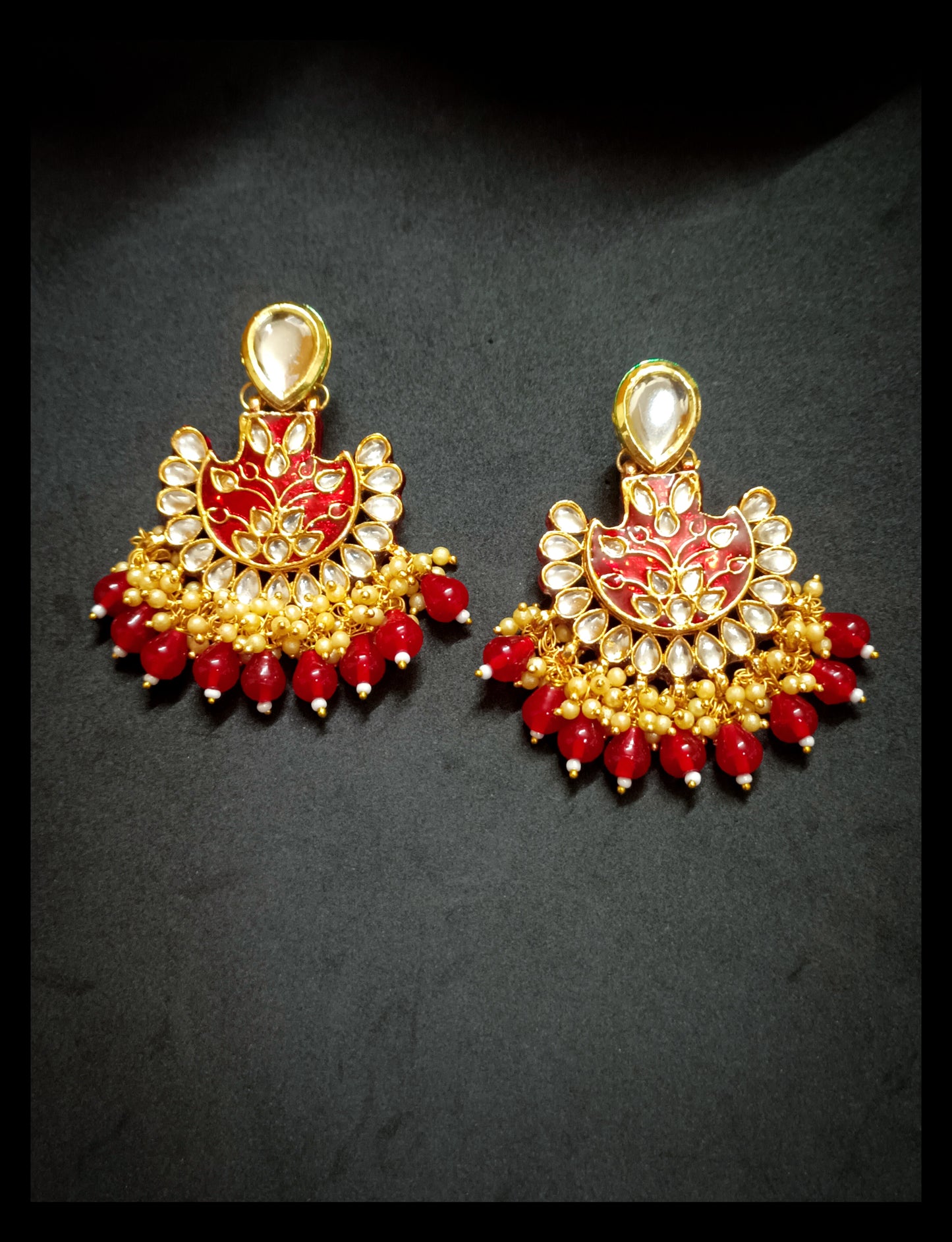 Exclusive High Quality Meenakari Kundan Earrings