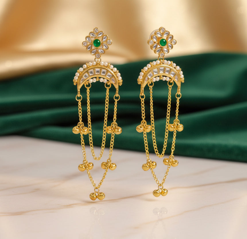 Kashmiri Kundan Earrings