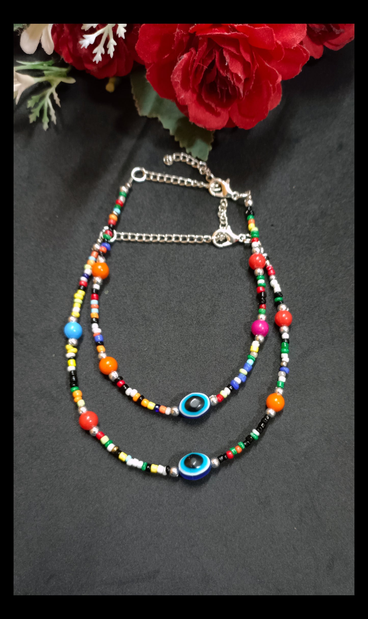 Colorful Evil Eye Chain Anklet