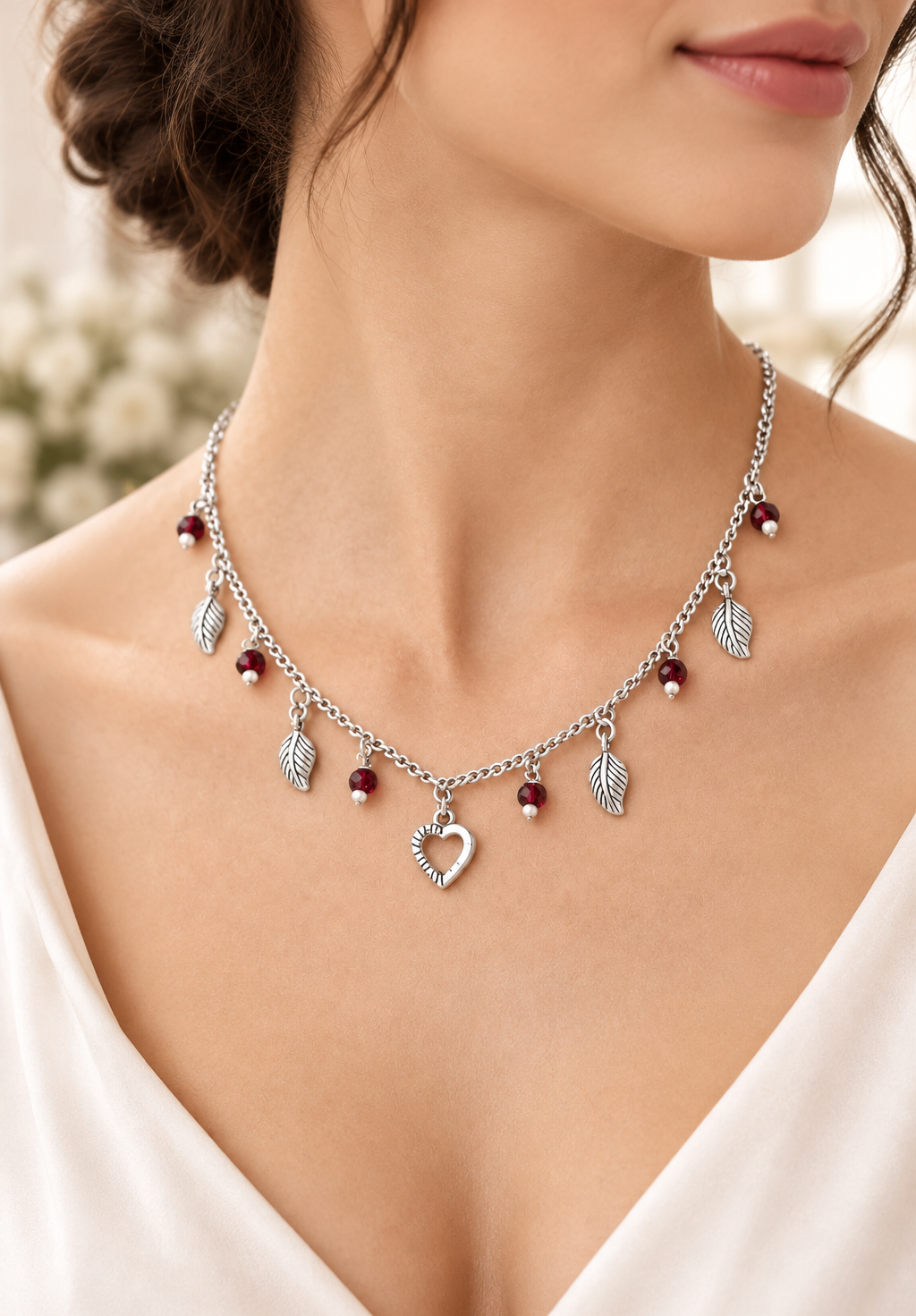 Delicate Silver Plated Chain Necklace